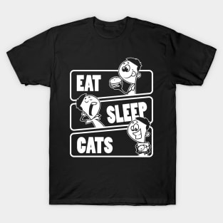 Eat Sleep Cats - Cat lover gift product T-Shirt
